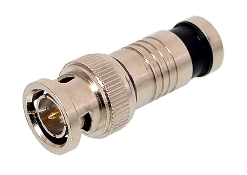 Connecteur BNC à compression pour RG-6 noir