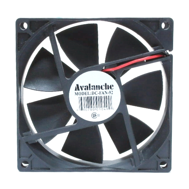 Ventilateur en plastique 12 VDC - 92 x 92 x 25 mm
