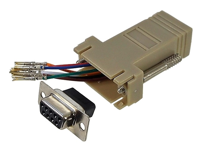 Adaptateur  DB-9 femelle à RJ-45 femelle