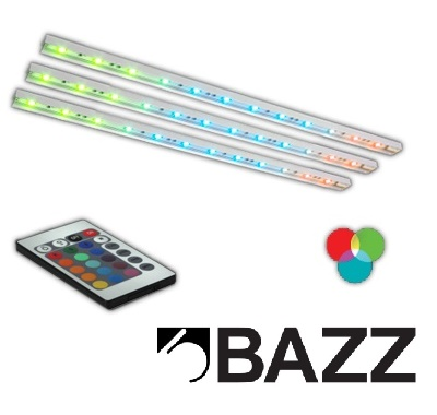 3 TIGES AU DELde 12'' - COULEUR RGB (RVB)