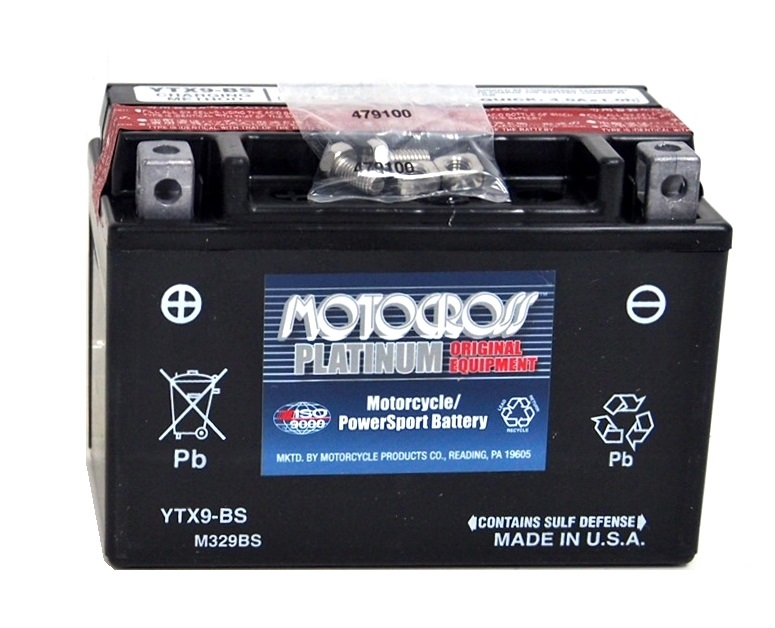 BATTERIE MOTOCROSS 8 Ah 135 CCA - YTX9-BS
