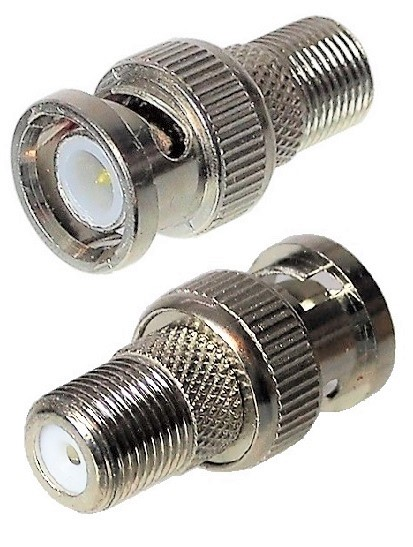 Adaptateur vidéo BNC à type F coaxial