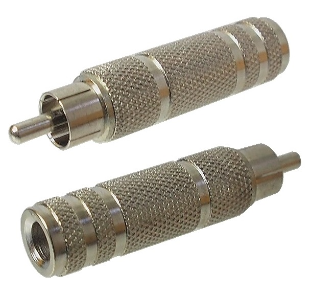 Adaptateur audio RCA mâle à 1/4" femelle mono