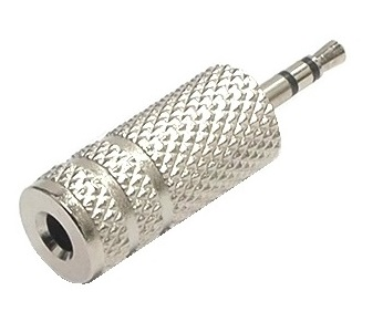 Adaptateur 1/16" mâle stéré à 1/8" femelle stéréo