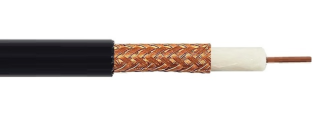 Câble coaxial RG-6 sous-terrain 95% blindé