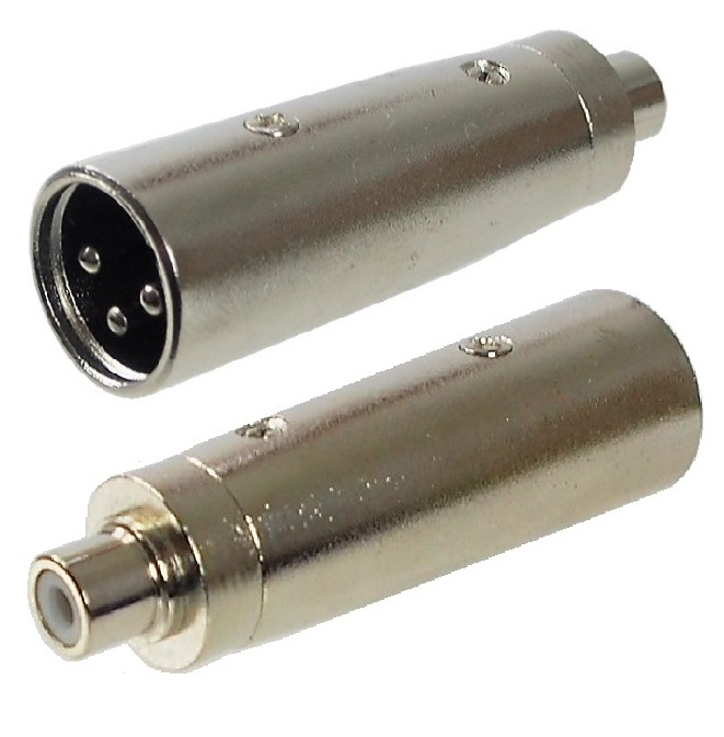 ADAPTATEUR XLR MÂLE À RCA FEMELLE