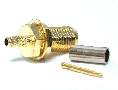 Connecteur SMA femelle à sertir pour RG-174