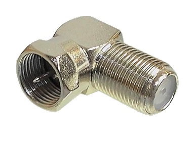 Adaptateur coaxial 90 degrés mâle à femelle