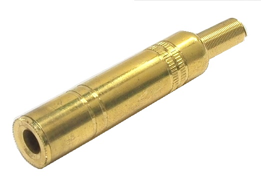 Connecteur 1/4" (6.35mm) femelle stéréo à souder