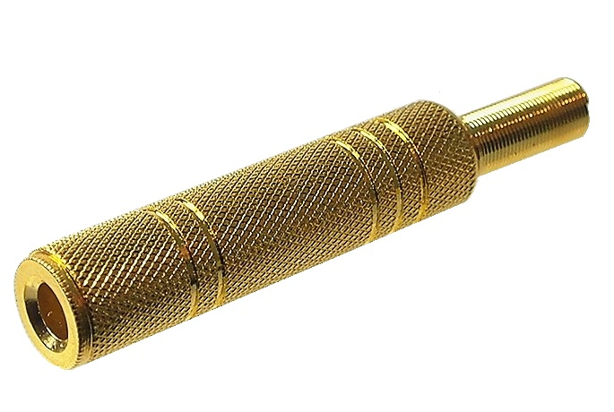 Connecteur 1/4" (6.35mm) femelle mono à souder