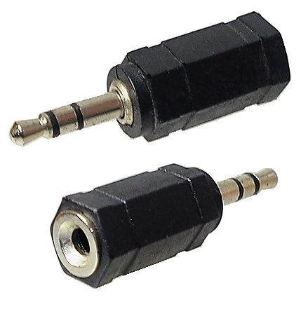 Adaptateur audio 1/8" mâle à 1/8" femelle