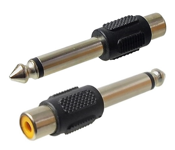 Adaptateur audio 1/4" (6.35mm) à RCA