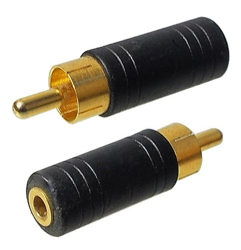 Adaptateur audio RCA mâle à 1/8" femelle mono