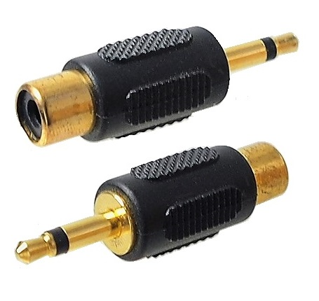 Adaptateur 1/8" mâle mono à RCA femelle