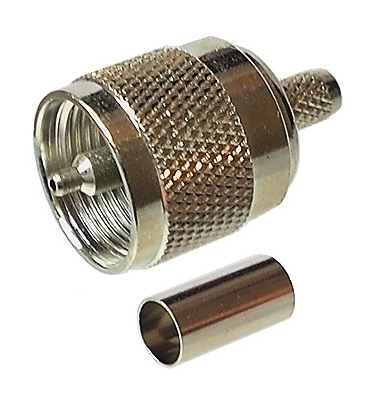 Connecteur PL-259 mâle à sertir pour câble RG-59