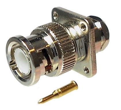 Connecteur BNC châssis mâle pour RG-59