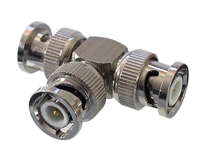Union mâle triple pour connecteur BNC