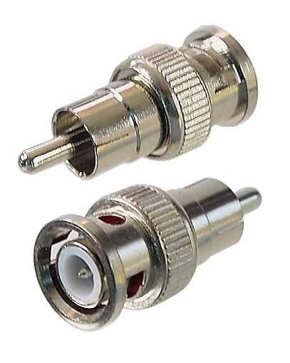 Adaptateur vidéo BNC mâle à RCA mâle