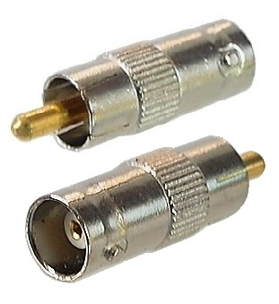 Adaptateur vidéo BNC femelle à RCA mâle