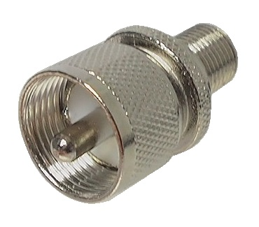 Adaptateur PL-259 (UHF) mâle à type "F" femelle