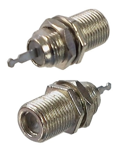 Connecteur coaxial type F châssis femelle