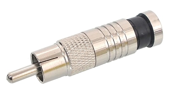 Connecteur RCA mâle à compression pour RG-6