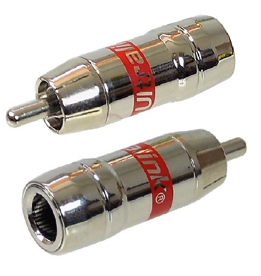 Connecteur RCA mâle rouge pour RG-6