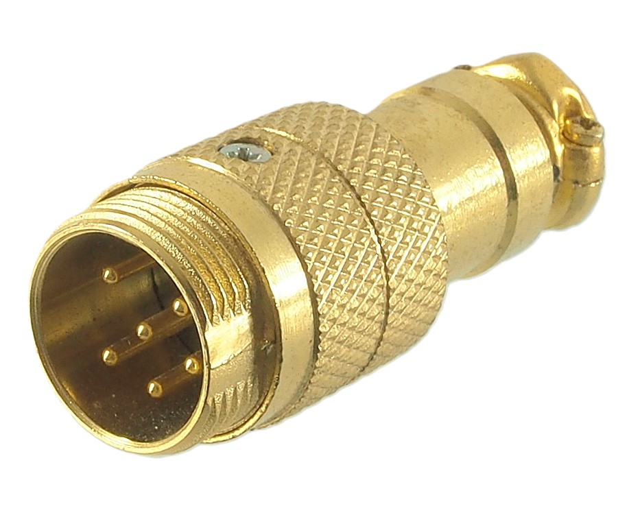 Connecteur mâle à 6 contacts