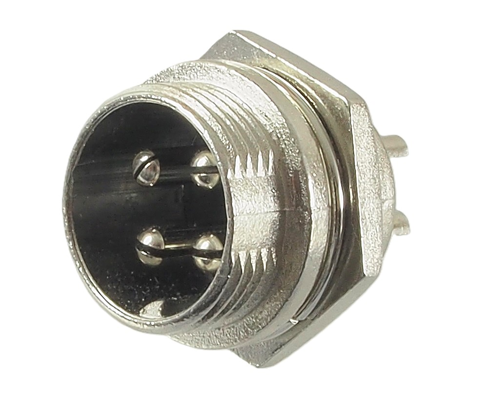 CONNECTEUR MÂLE CHÂSSIS À 4 CONTACTS