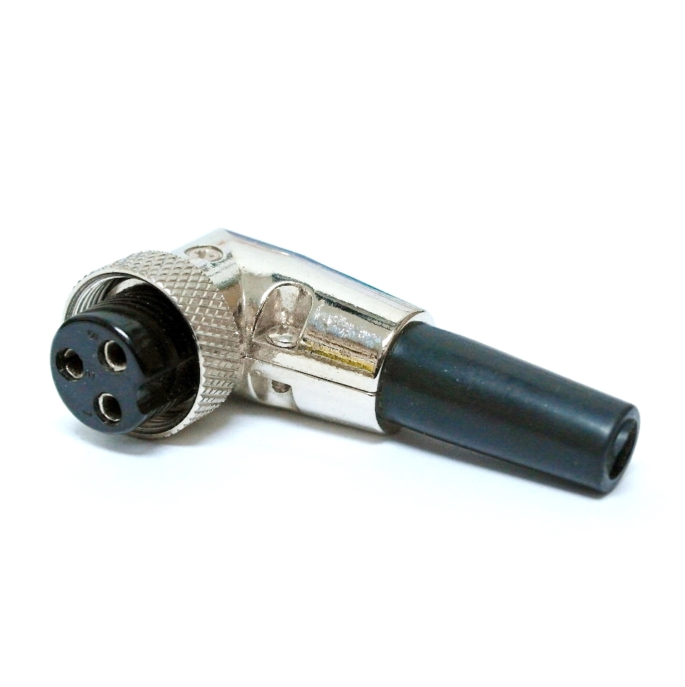 Connecteur femelle à 3 contacts 90 degrés