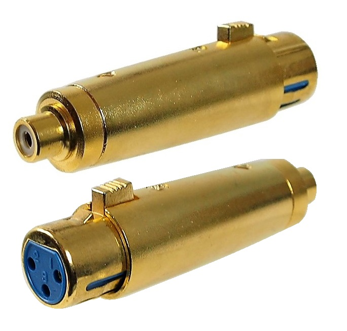 Adaptateur XLR femelle à RCA femelle