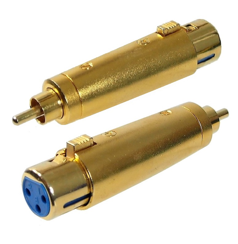 Adaptateur XLR femelle à RCA mâle