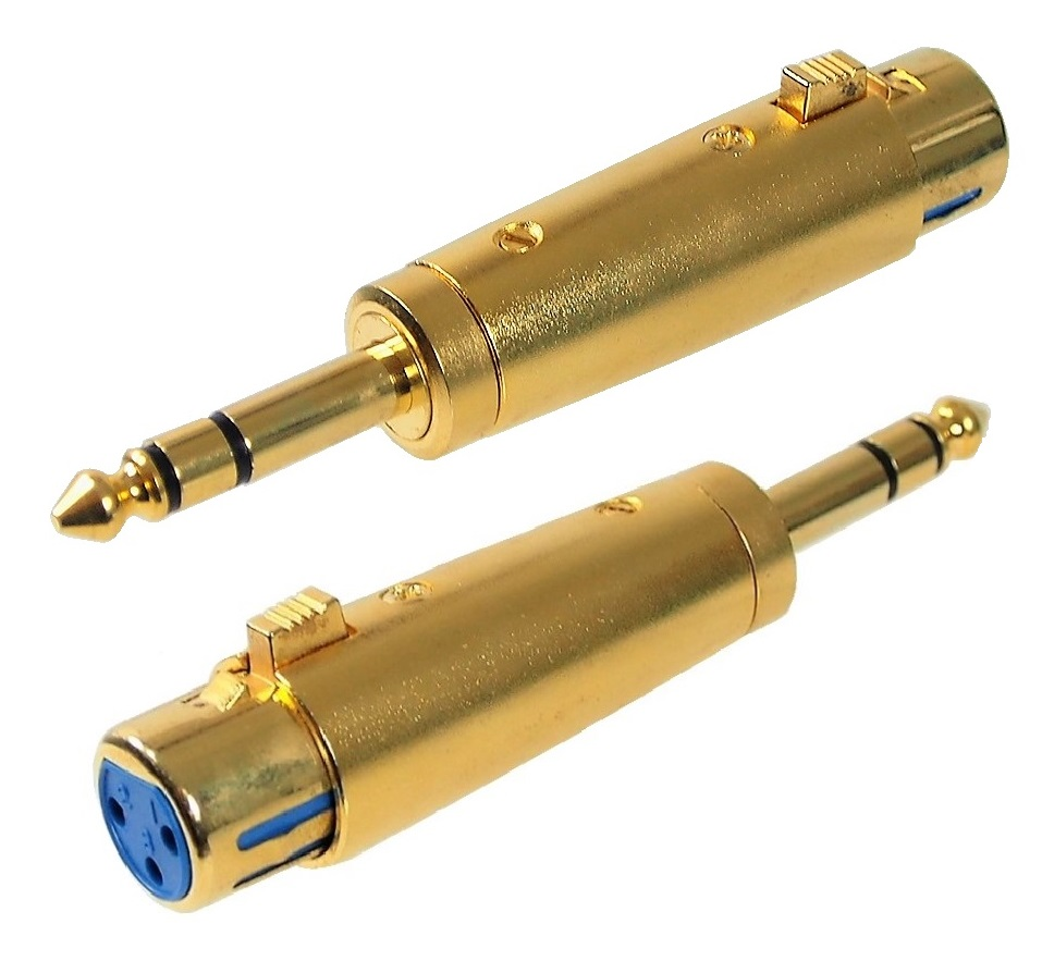 Adaptateur XLR femelle à 6.3 mm (1/4") mâle stéréo