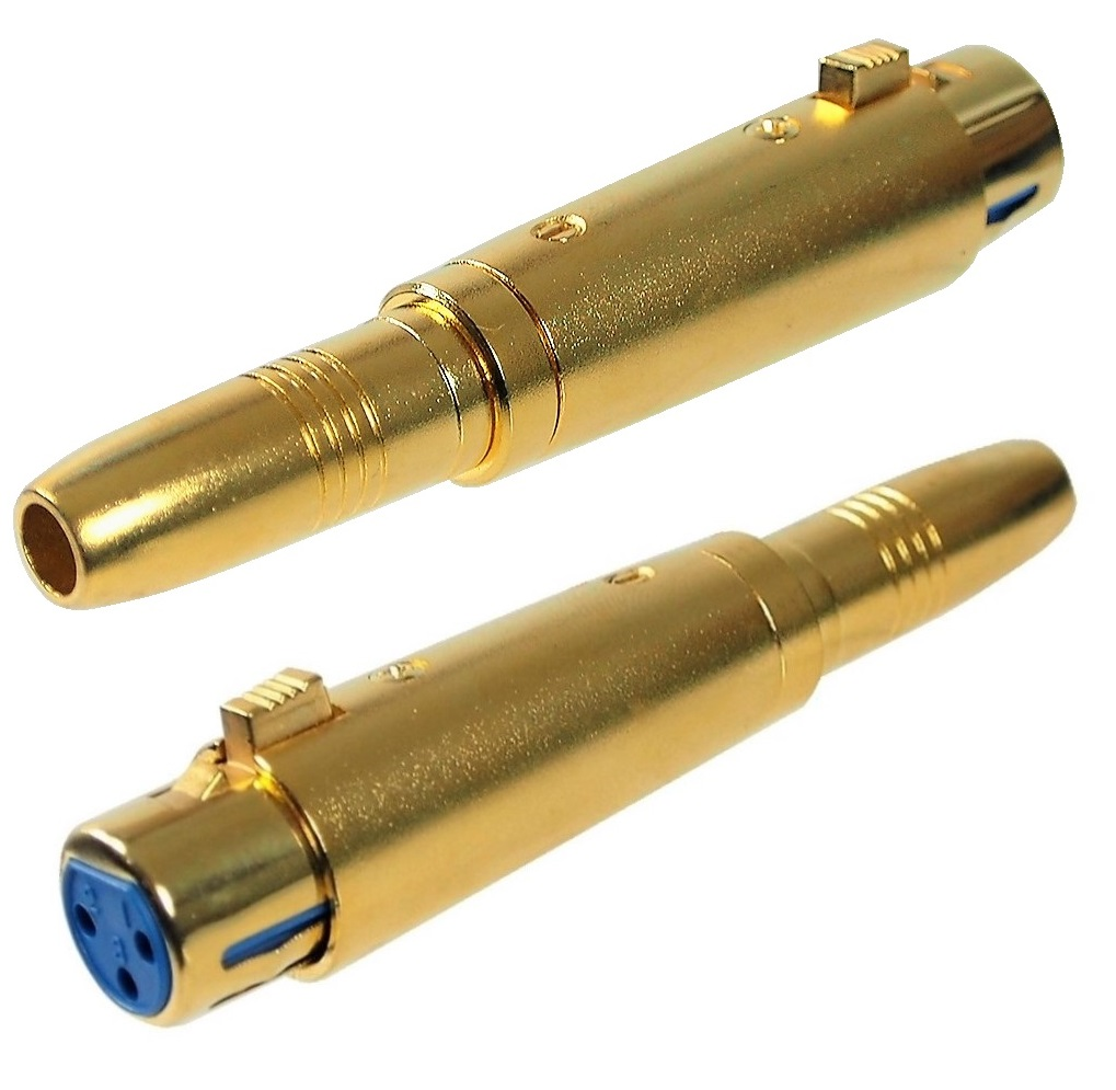 Adaptateur XLR femelle à 6.3 mm (1/4") femelle
