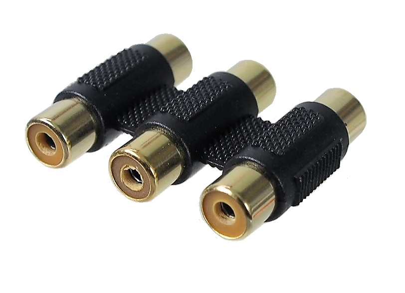 Union triple RCA femelle à femelle