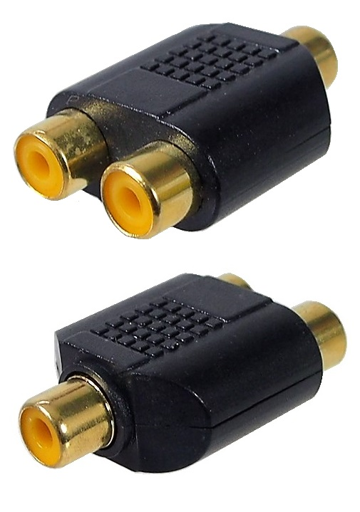 Connecteur RCA femelle à 2 RCA femelle