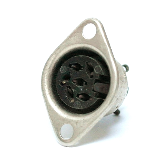 Connecteur DIN femelle châssis 6 contacts