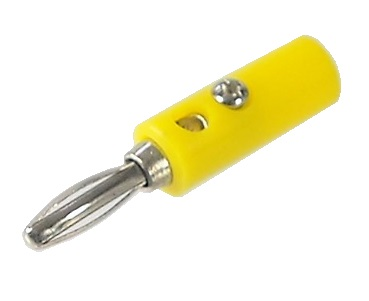 CONNECTEUR BANANE MÂLE JAUNE