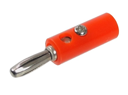 CONNECTEUR BANANE MÂLE ROUGE