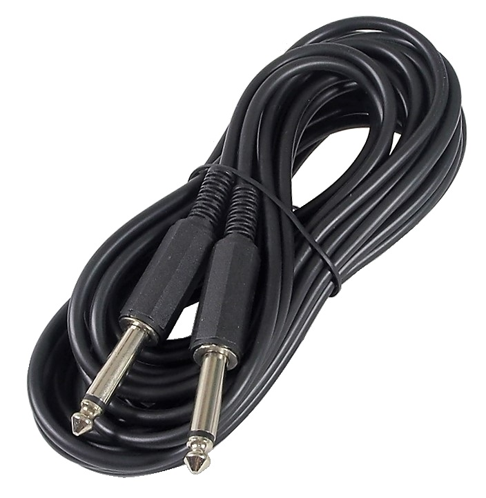 Câble audio 1/4" mono mâle à mâle - 25 ft