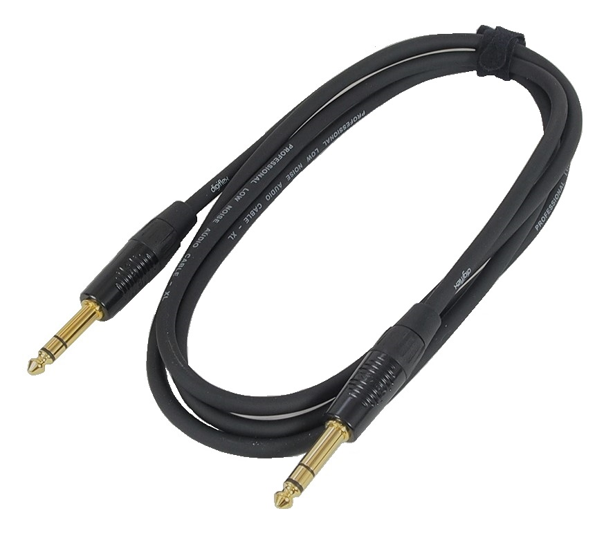 Câble audio stéréo Digiflex 6.3 mm M / M - 6'