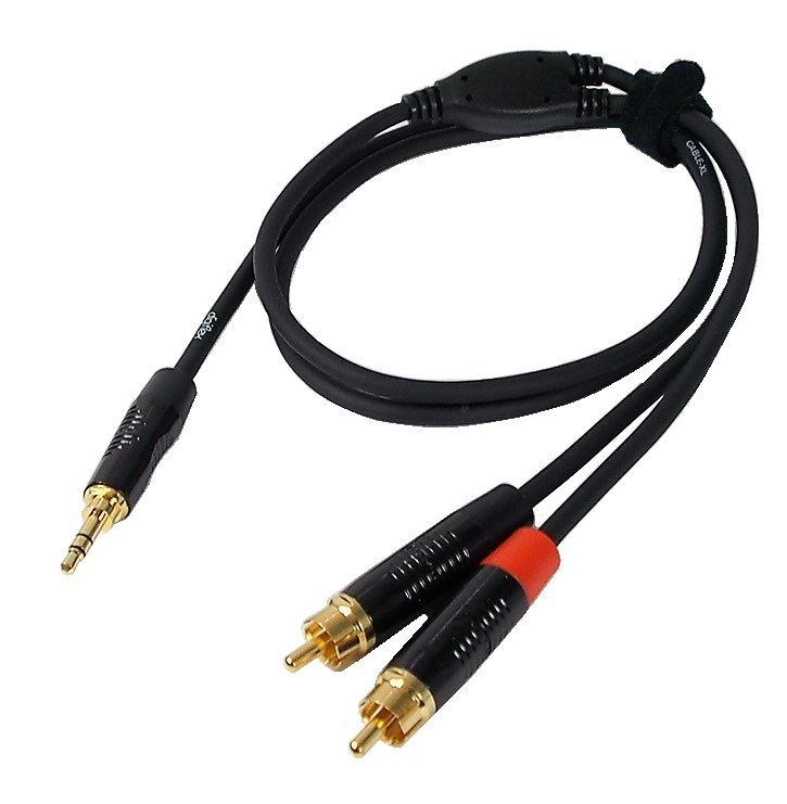 Câble Digiflex 3.5 mm (1/8") à RCA stéréo - 3'