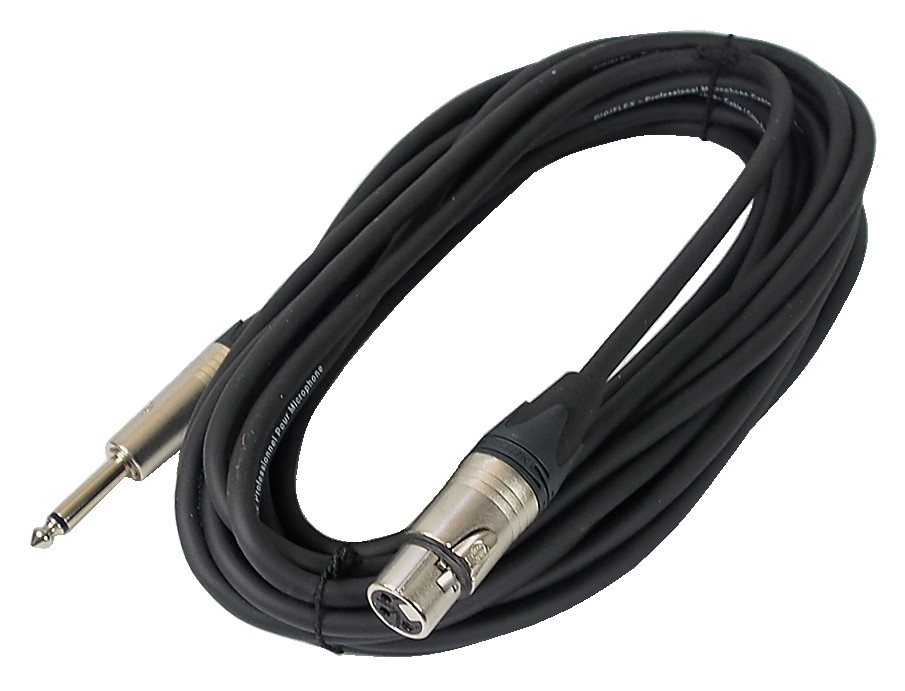 Câble Digiflex 1/4" male mono to XLR femelle - 25'