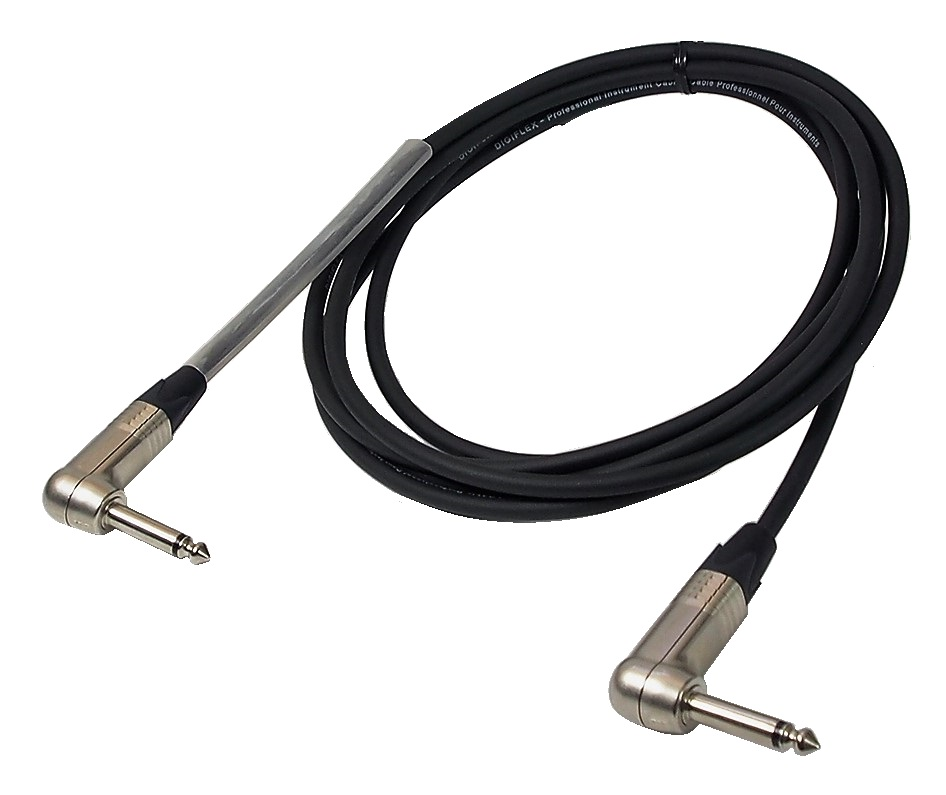 Câble Digiflex NGG-10 coudé 1/4" mâle mono - 10'