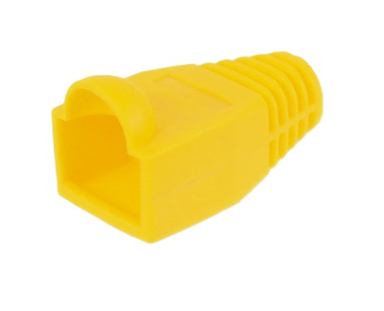 Couvert jaune pour connecteur ( boots pour RJ-45)