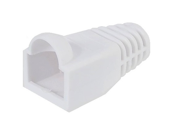 Couvert blanc pour connecteur ( boots pour RJ-45)