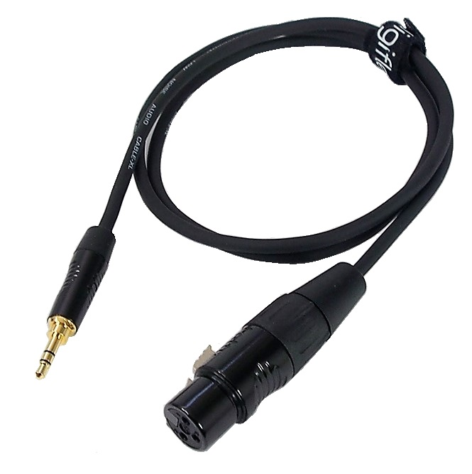 Câble audio fiche 3.5 mm à XLR femelle - 3'
