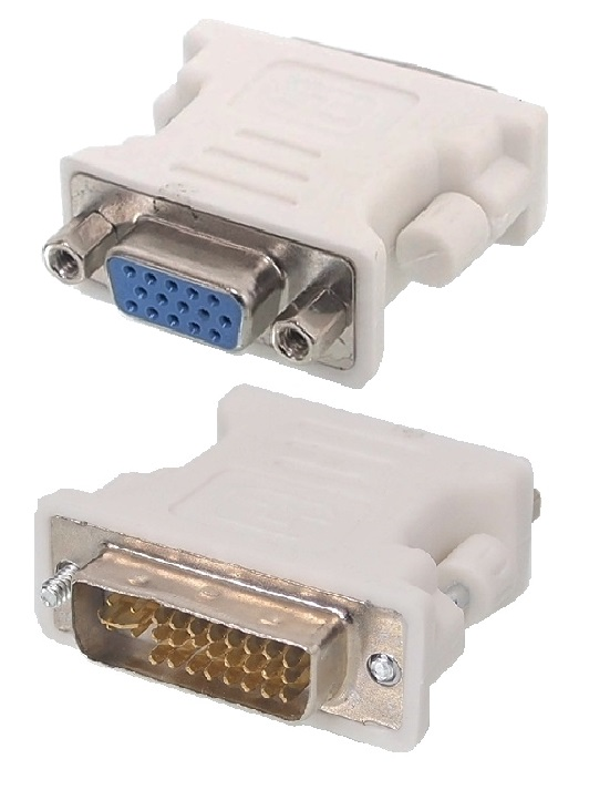 ADAPTATEUR VGA FEMELLE À DVI-I MÂLE