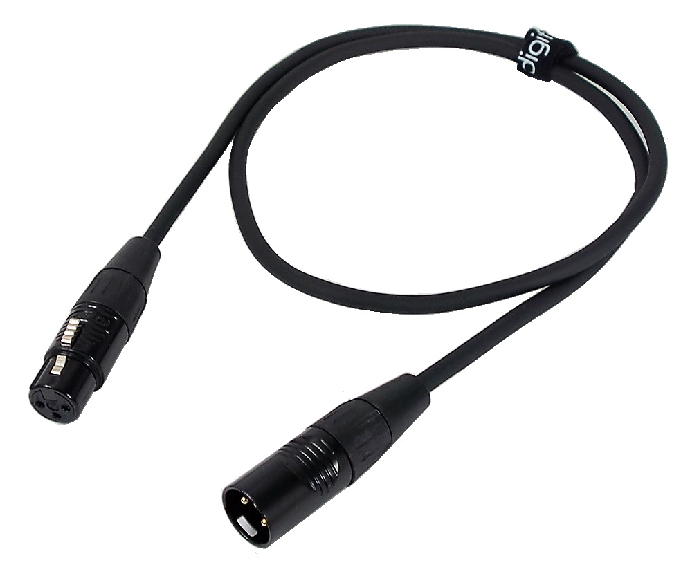 Câble Digiflex XLR mâle à XLR femelle  - 3'