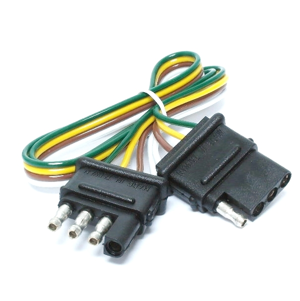 Câble pour remorque 4 contacts - 2 pieds